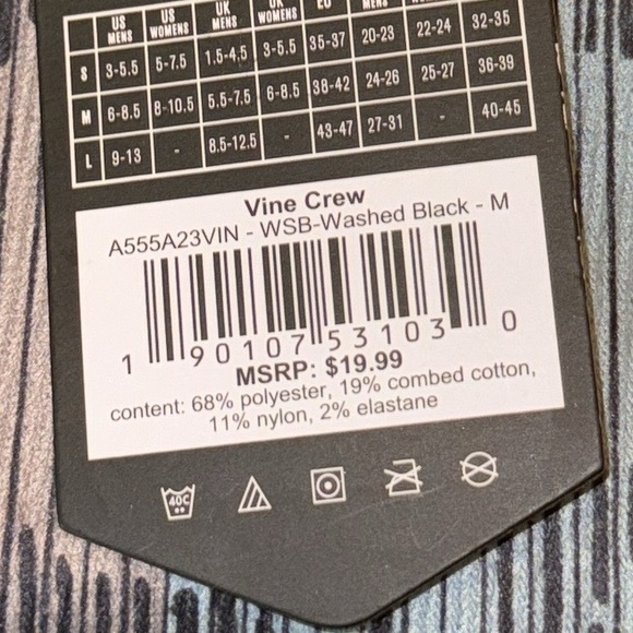 STANCE UNISEX BUTTERBLEND WITH INFIKNIT CREW HEIGHT CASUAL MID CUSHION MED NWT - Picture 6 of 6